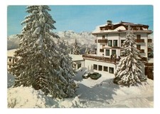 hotel montana monte bondone albergo inverno neve cartolina animata