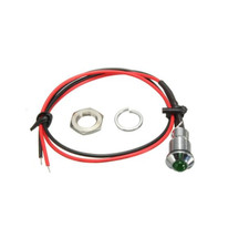 SPIA LED VERDE 12V AC "TONDO"