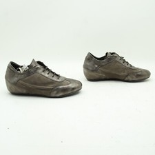 Scarpe Dona Soft Stringata Usato EUR 35 (Cod.SS3496) Tortora Pelle Donna