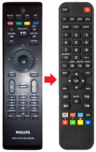 Telecomando adatto per philips - adatto,
