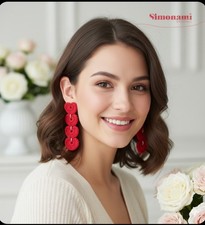 Orecchini Cuore Rosso