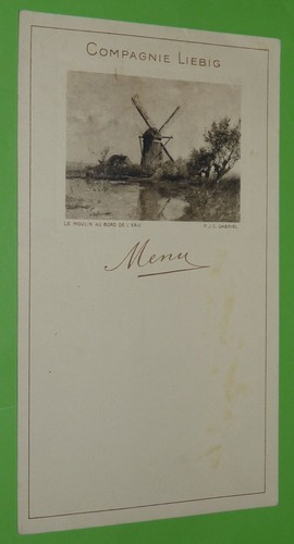 Chromo liebig france menu - liebig,