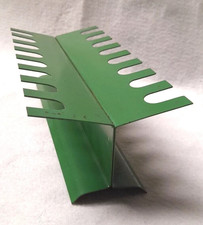 Porta Timbri 16 posti Vintage anni 80's Verde metallo Scrivania Tavola