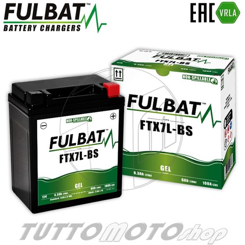 Batteria fulbat gel ftx7l - ftx7l-bs, =