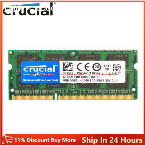 Crucial ddr3l 1600 - 8,
