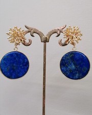 Orecchini Corallo Lapislazzuli