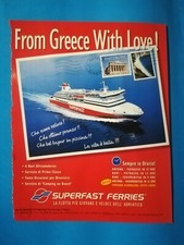 RITAGLIO DI GIORNALE CLIPPING SUPERFAST FERRIES NAVI DA COLLEZIONE - (96)