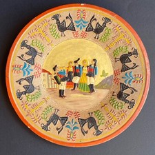 SARDEGNA ! RARO PIATTO ANNI 40 CERAMICA SARDA 30 cm Piras melis lai