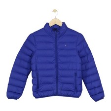 Giacca trapuntata Tommy Hilfiger ragazzo taglia 12 anni blu piumino full zip leggera