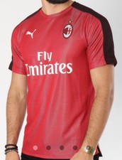 Puma AC Milan 18/19 Maglia Stadio Rossa Uomo Media Nuova In Borsa