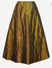 Gonna midi Chanel metallizzata