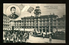 Cartolina - Trieste - Piazza Grande - Il sogno di Oberdan