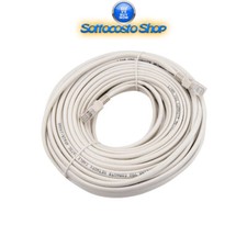 CAVO ETHERNET CAT 6 RJ-45 3 5 10 METRI PROLUNGA CONNESSIONE FIBRA GIGABIT FTTH