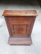 ANTICO INGINOCCHIATOIO PRIMO IMPERO LEGNO NOCE RESTAURATO AUTENTICO 1800