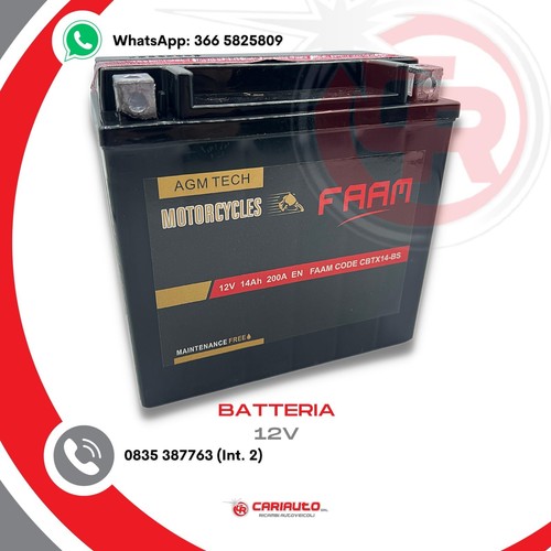 Batteria cbtx14 ytx14 bs - batteria, cbtx14-bs
