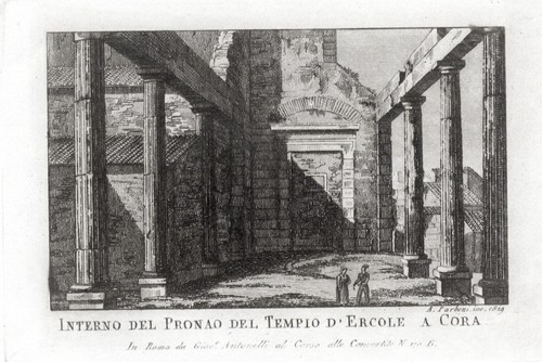 Tempio ercole cora - tempio, di