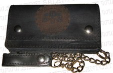 Portafoglio motociclista biker Teschi sku catena Wallet Biker Leather geldbörse