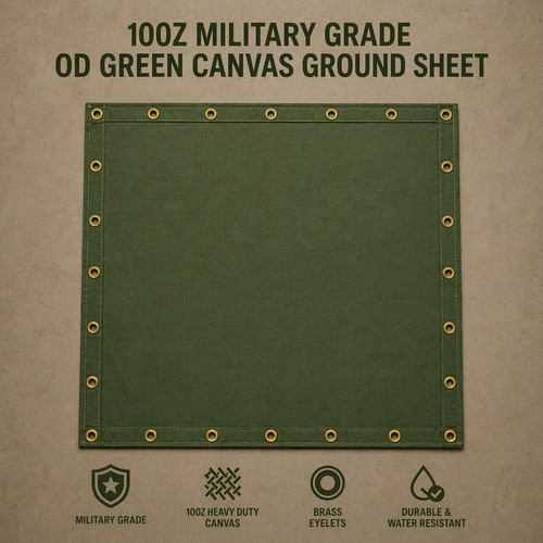 Canvas ground sheet wwii - canvas,