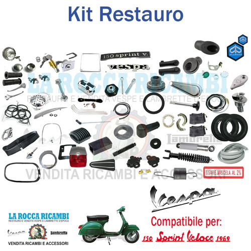 Kit restauro vespa - vespa, sprint
