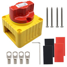 1PC Interruttore Staccabatteria DC 12-48V,Interruttore Isolatore Batteria 300A,I