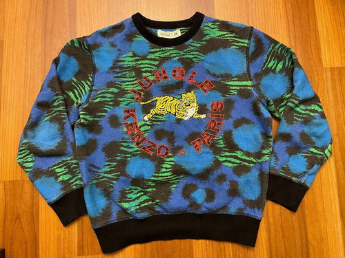 Felpa girocollo pullover tigre