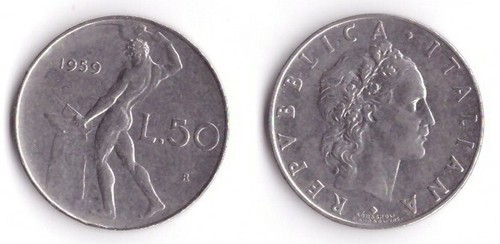 1959 italia lire vulcano - 50,