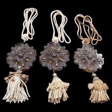 ELEMENTI PER TENDE TENDAGGI VINTAGE IN CARTAPESTA DA RESTAURARE 1800 XIX sec