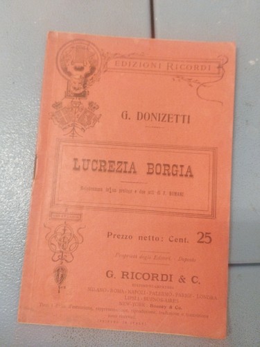 Libretto opera lirica - opera,