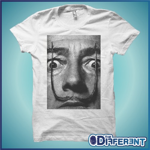 Shirt salvator dali baffi - t-shirt, "