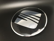 SEAT 90MM LOGO SCUDO SIGLA EMBLEMA FREGIO STEMMA SCRITTA TARGHETTA BADGE BORCHIA