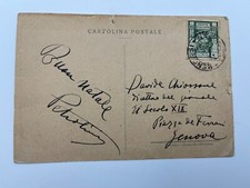 Autografo ETTORE PETROLINI (†1936)-Attore ITALIA-Parodia Mussolini-firmato-scritto