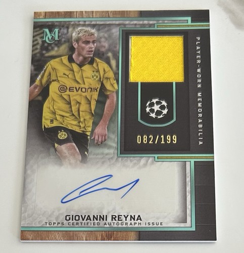 Giovanni reyna topps ucl auto - reyna,