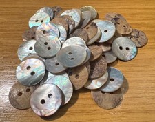 50 x bottoni vera conchiglia