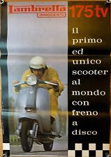 Innocenti - Poster Pubblicitario - Lambretta 175 tv - BID NOW ! OFFRI ORA