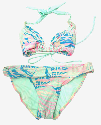 Bikini top triangolo palma