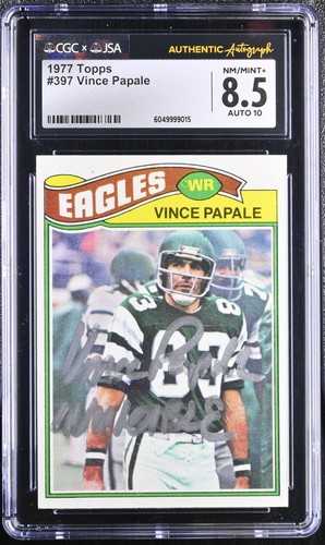 1977 topps 397 vince papale - 1977,