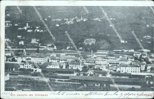 Cm148 cartolina saluto da - cartolina, un