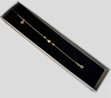 Bracciale donna ragazza oro giallo 18 kt 750  con cuori cuore