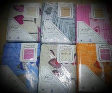 Completo lenzuola flanella letto singolon shabby chic rosso cuori fantasia