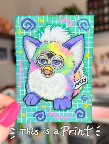Aceo limited stampa - stampa,, kawaii