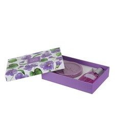 Cofanetto regalo saponetta e profumo Violetta viola