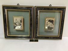 Quadri in bassorilievo in lamina argento 800 ditta Pietanesi cm 26x23 coppia 