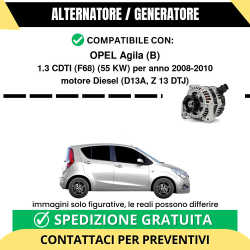 Alternatore opel agila 3 - opel,