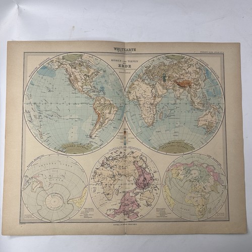 Mappa mondo planisfero stieler - mappa,