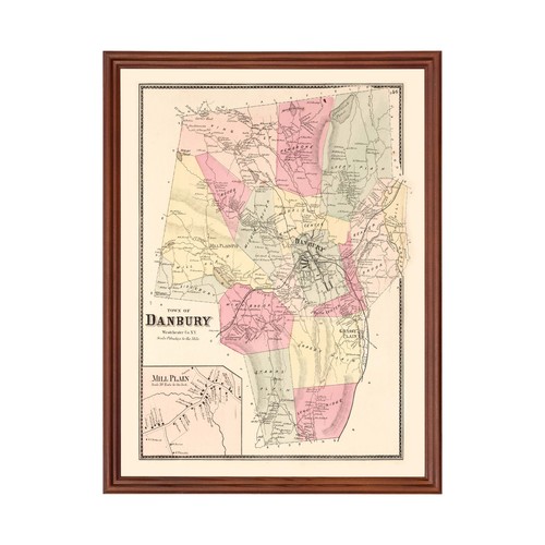 Vecchia mappa della pianura