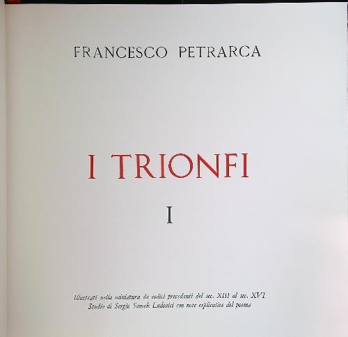 Trionfi voll petrarca - 2, voll.