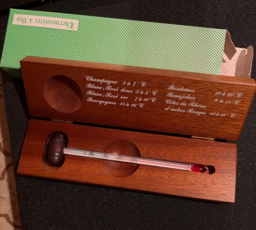Termometro vino legno - termometro, da