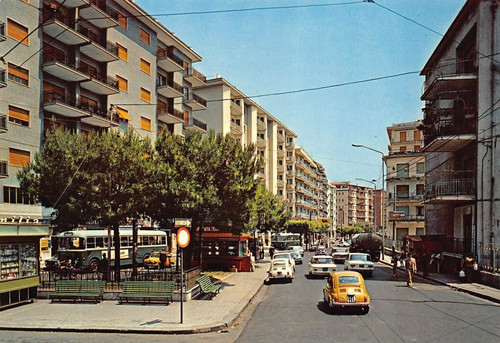 30f cartolina salerno via - cartolina,