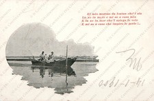 1900 Venezia Moroso lontan in mare Poesia dialetto veneto Cartolina