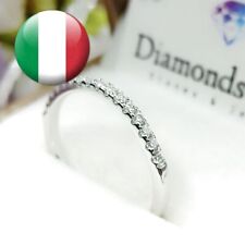 Anello veretta eternity Diamante in Moissanite 1.5mm D ring diamond